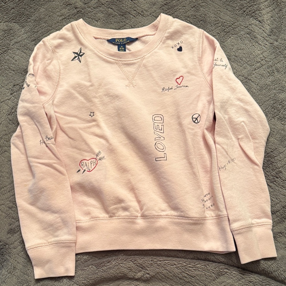 Ralph Lauren Light Pink Graphic Women's Sweater
